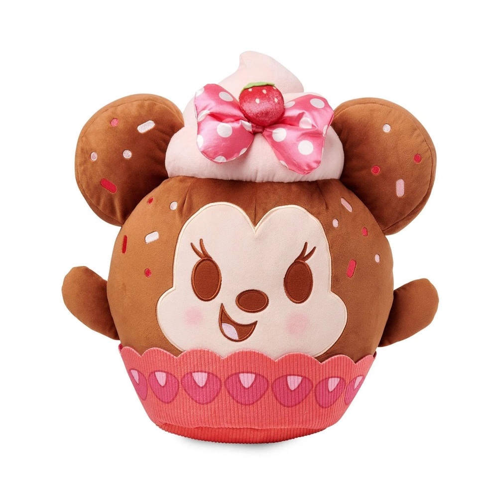 Minnie Mouse Strawberry Cupcake Disney Munchlings Plush Baked Treats 16"- Disney